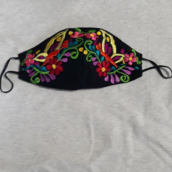Mexican Embroidered Face Mask - Picture 3 of 7